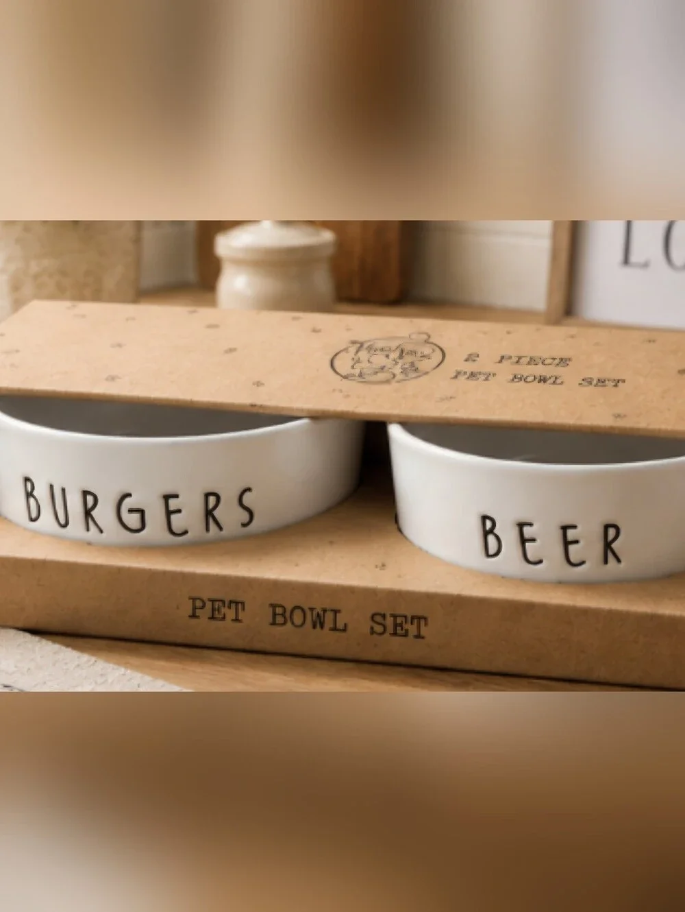 Dog Ceramic Bowl Set 